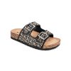 Sandalias Via Uno Black 62387, Mujer