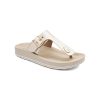 Sandalias Via Uno Gold 62392, Mujer