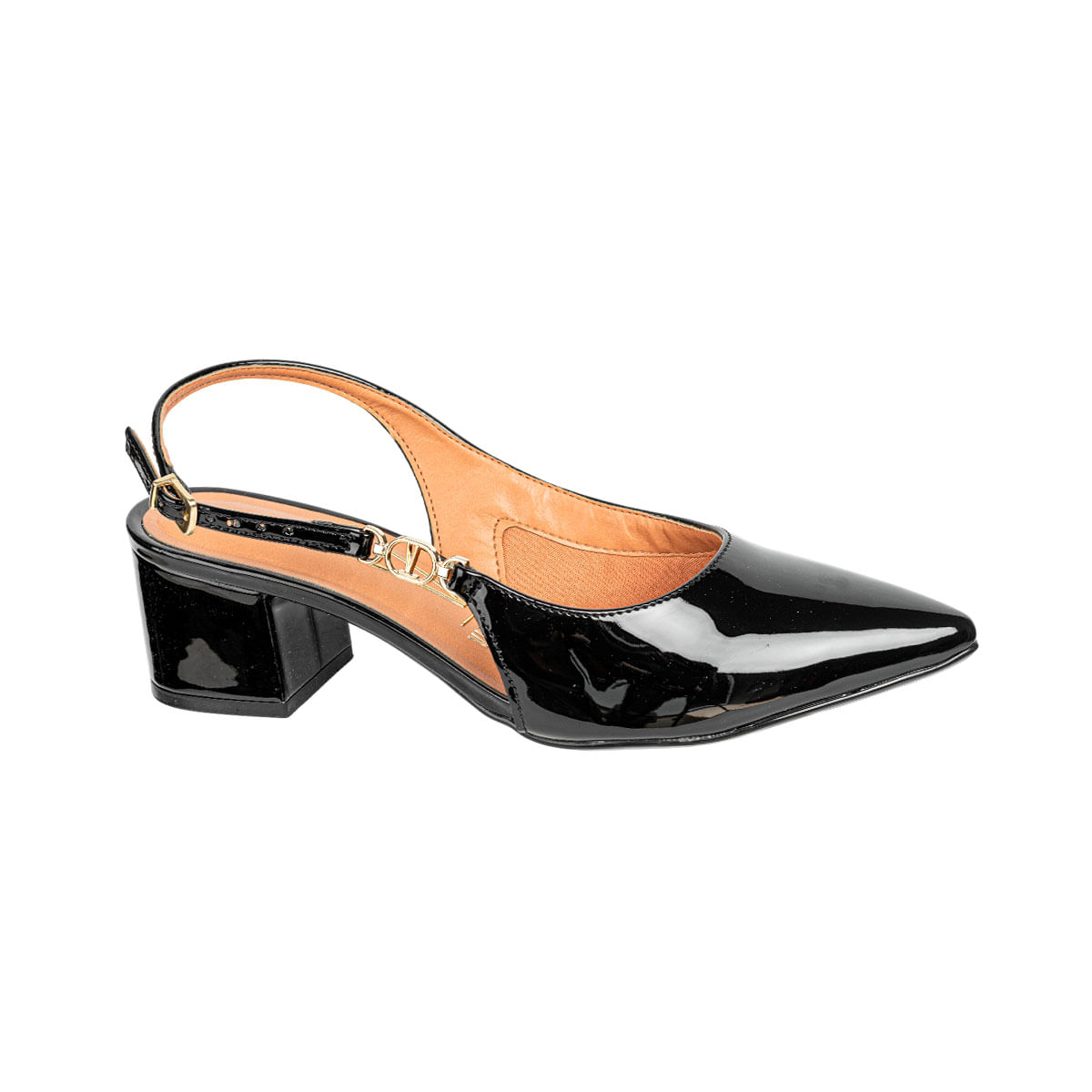 Zapatos Vizzano Charol Negro 64009, Mujer