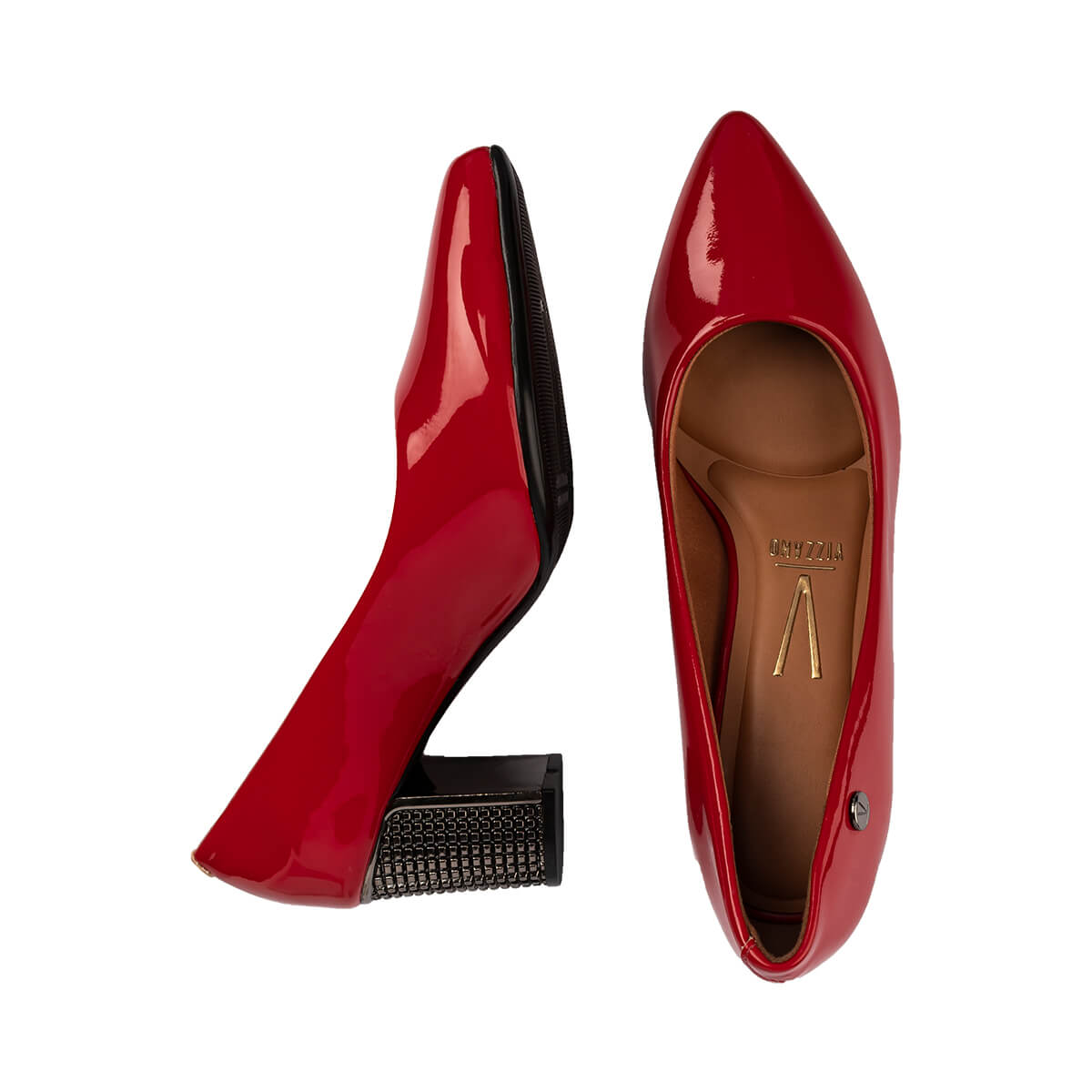 Zapatos Vizzano Charol Rojo 55079, Mujer