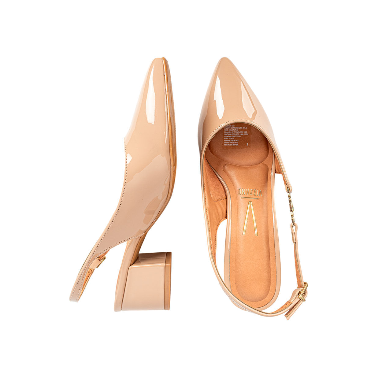 Zapatos Vizzano Charol Beige 64008, Mujer