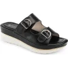 Sandalias Via Uno Black 63139, Mujer