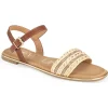 Sandalias Via Uno Camel, Mujer