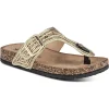 Sandalias Via Uno Gold 60496, Mujer
