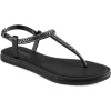 Sandalias Via Uno Black 63131, Mujer