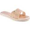 Sandalias Via Uno Rose Dorado, Mujer