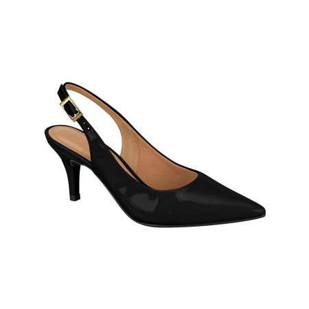 Zapatos Vizzano Charol Negro Oro, Mujer