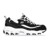 Zapatillas Skechers Black White 63560, Mujer