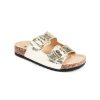 Sandalias Via Uno Gold 62399, Mujer